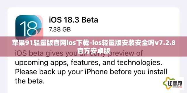 苹果91轻量版官网ios下载-ios轻量版安装安全吗v7.2.8官方安卓版